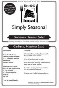 Simply Seasonal Garbanzo Hazelnut Salad