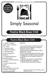 Simply Seasonal Festive Black Bean Chili