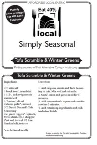 Simply Seasonal Tofu Scramble & Winter Greens