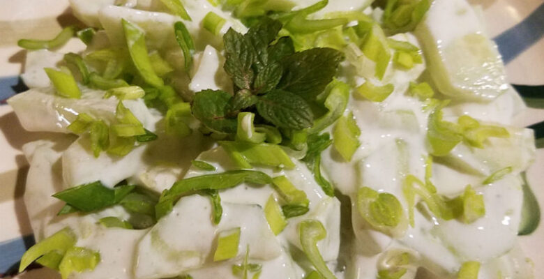 Simply Seasonal recipe Honey-Lime Cucumber Salad