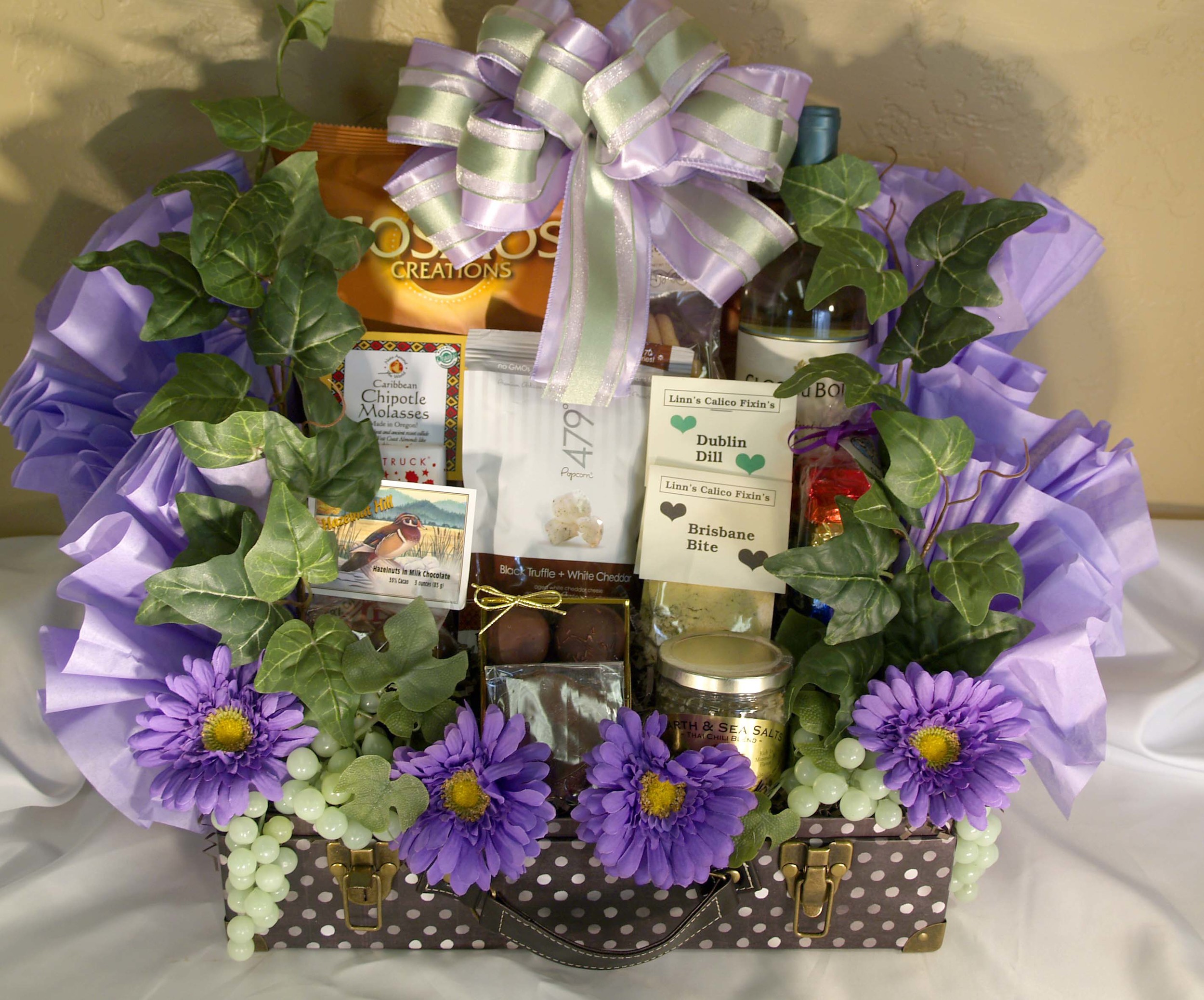 Each basket is specially designed for the special person or the special occasion.
